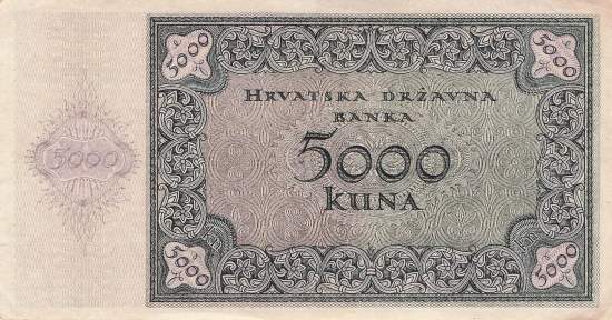 Kroatien p14 5000 Kuna 1943